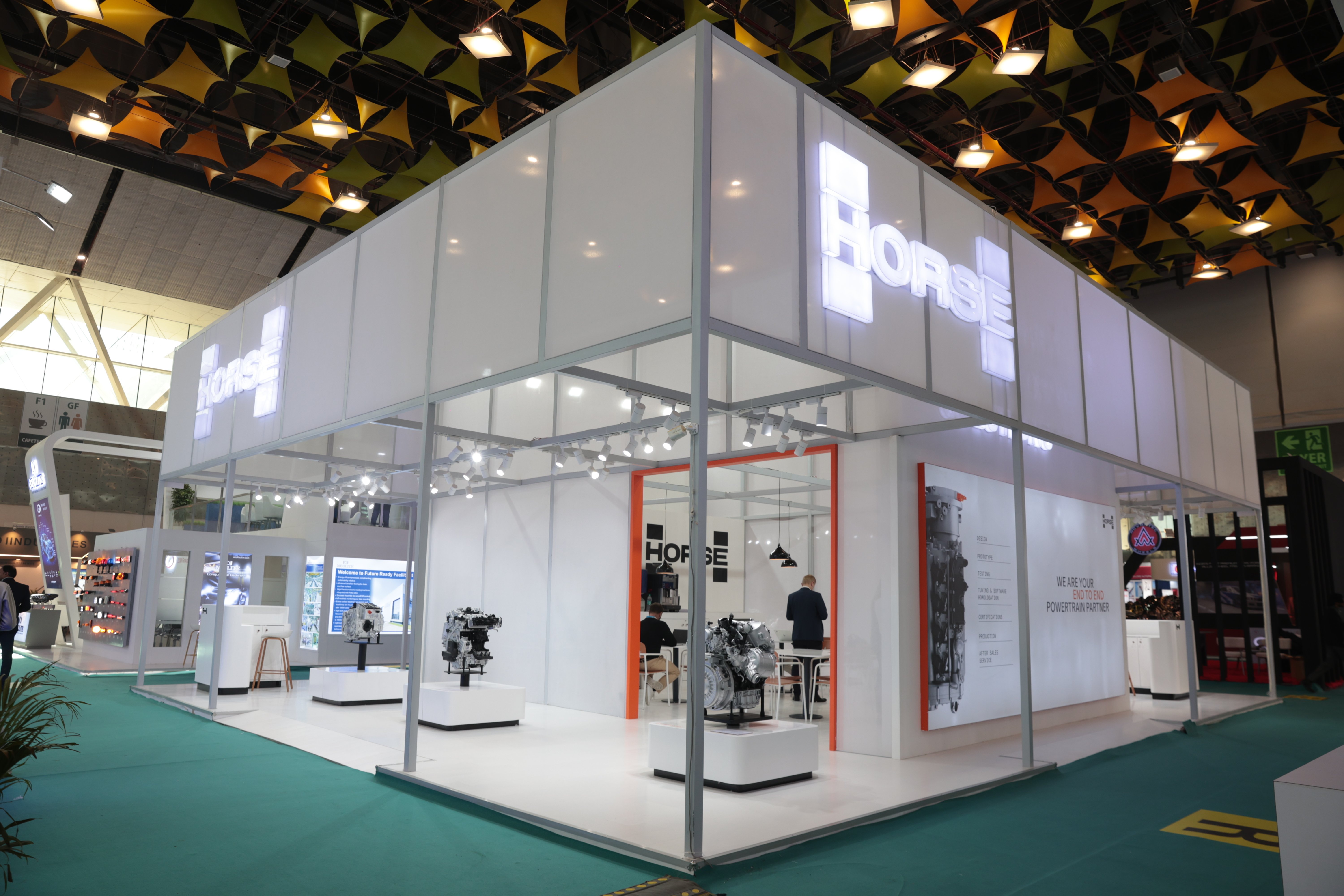 An image of a Horse Powertrain booth at ACMA 2026