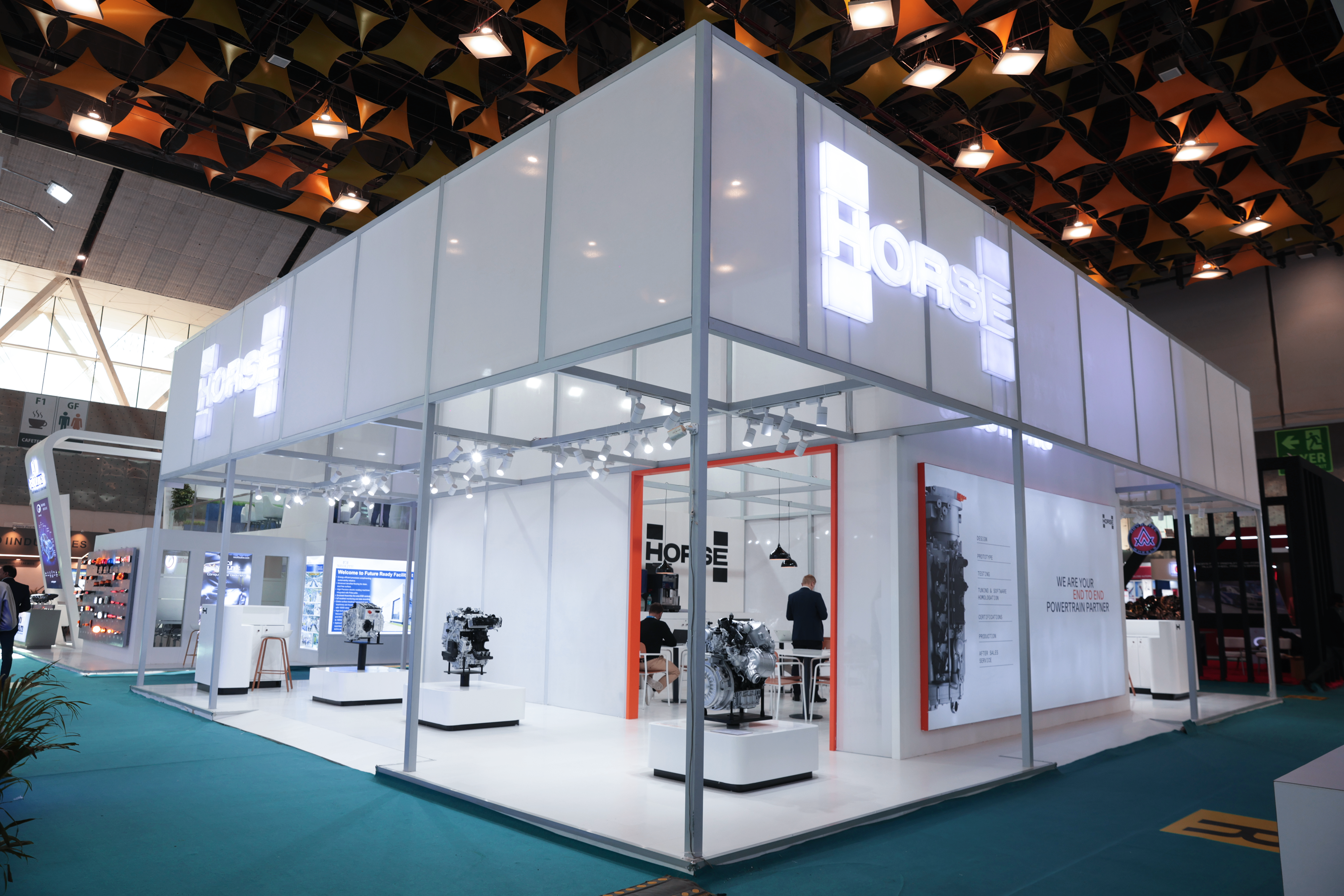 An image of a Horse Powertrain booth at ACMA 2026