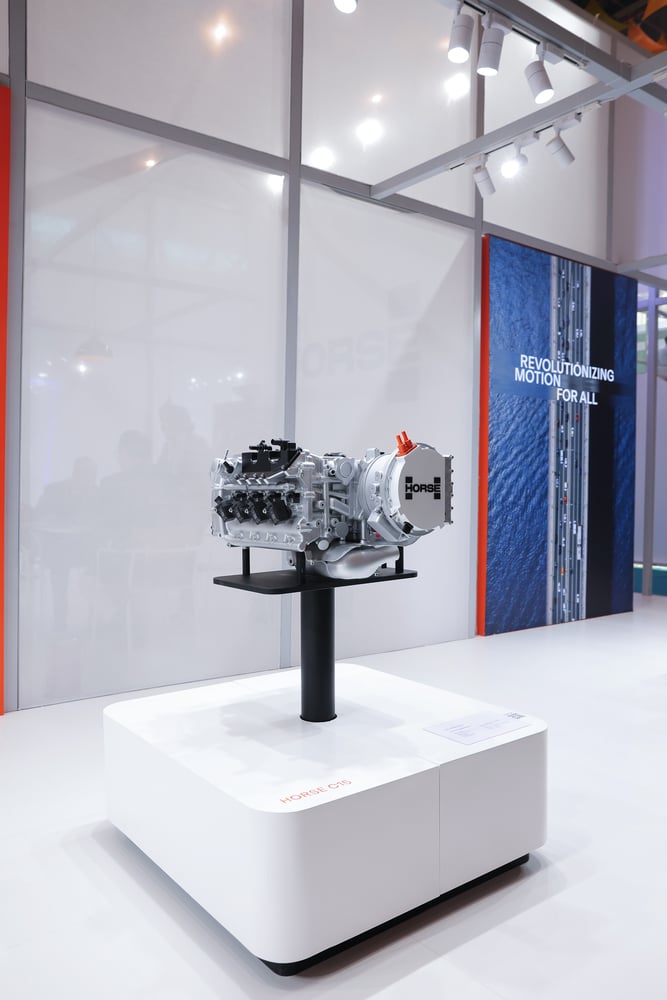 A Horse Powertrain product on display at an event
