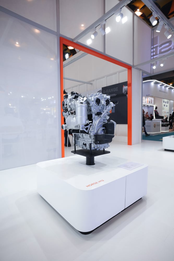 A Horse Powertrain product on display at an event