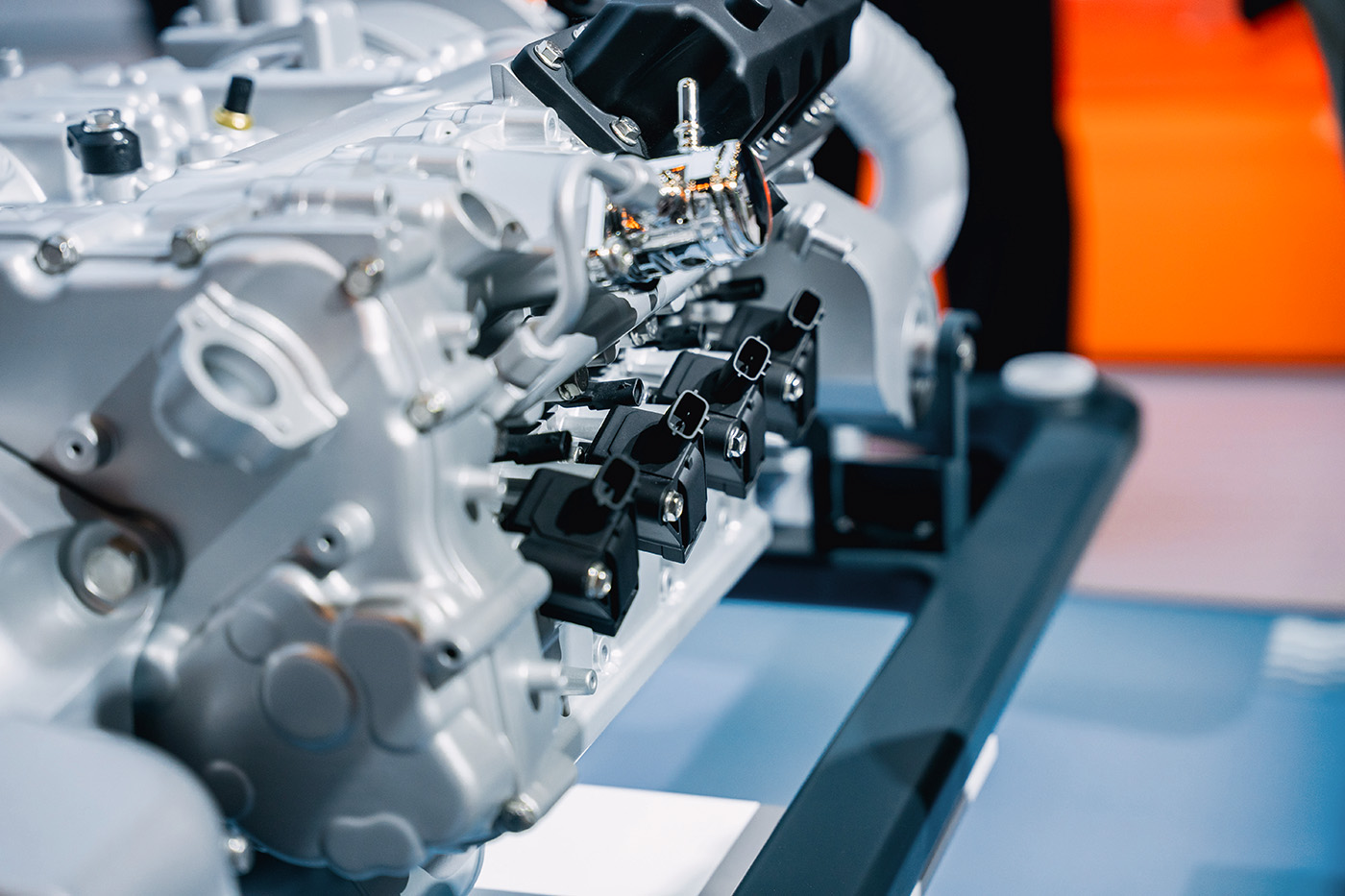 A close-up side profile of a Horse Powertrain product