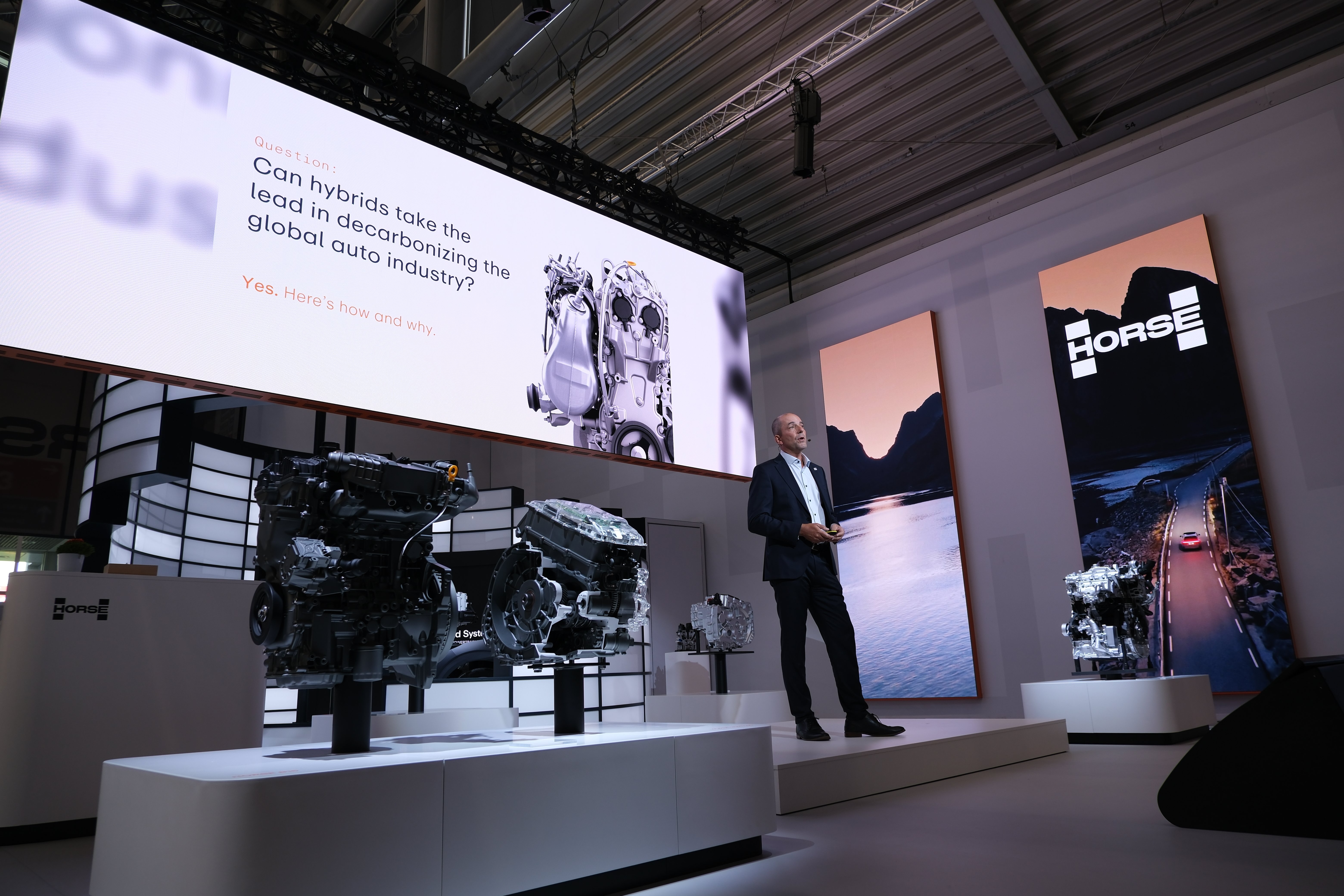 Matias Giannini, CEO, on stage at press conference