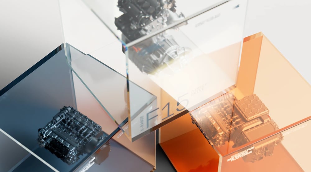 Graphic of X-range systems in coloured cubes